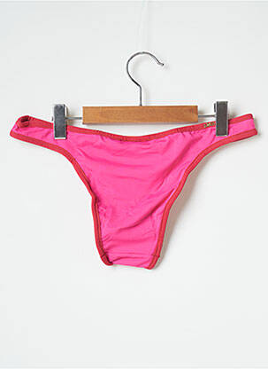 Bas de maillot de bain micro fibres culotte rose SALINAS femme