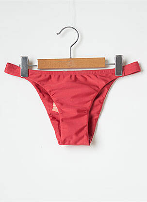 Bas de maillot de bain micro fibres culotte rouge SALINAS femme