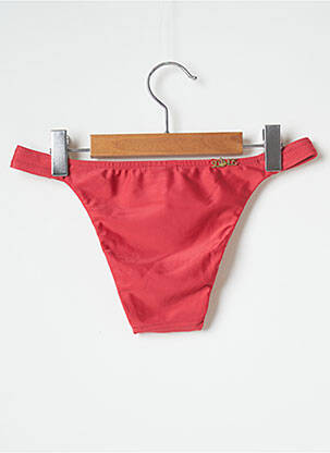 Bas de maillot de bain micro fibres culotte rouge SALINAS femme