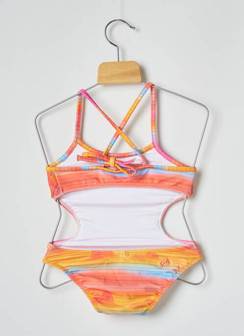 Maillot de bain 1 pièce orange BLUE MAN pour fille