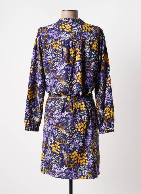 Robe mi-longue violet BLANCHEPORTE pour femme