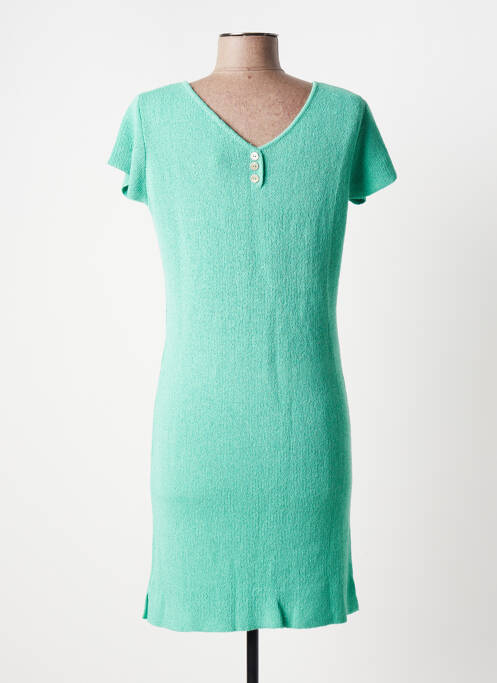 Robe pull vert POLES pour femme