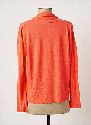Gilet manches longues stretch orange POLES femme