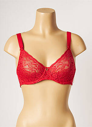 Soutien-gorge légère et transparente haut soutien-gorge emboitant rouge AUBADE femme