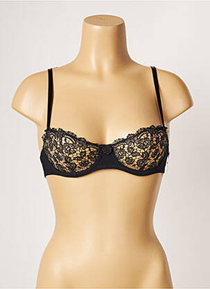 Soutien-gorge effet matière satinée haut soutien-gorge balconnet noir AUBADE femme