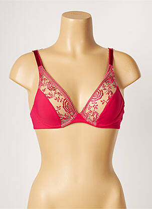 Soutien-gorge broderie haut soutien-gorge emboitant rouge AUBADE femme