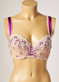 Soutien-gorge broderie haut soutien-gorge emboitant rose AUBADE femme