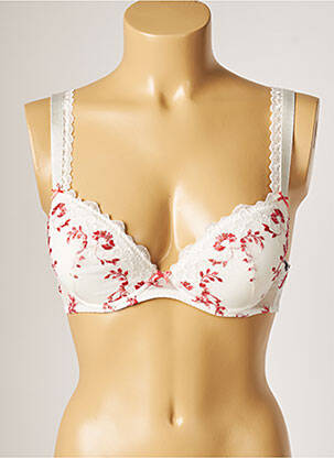 Soutien-gorge broderie haut soutien gorge push up air blanc AUBADE femme
