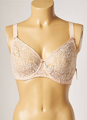 Soutien-gorge tissage dentelle haut soutien-gorge emboitant beige AUBADE femme