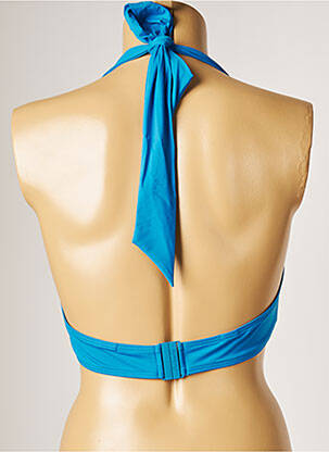 Haut de maillot de bain stretch haut soutien-gorge moulé bleu AUBADE femme