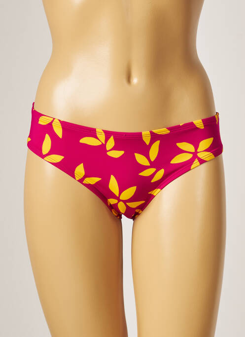 Bas de maillot de bain imprimé tie and dye culotte rose AUBADE femme