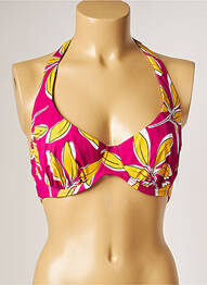 Haut de maillot de bain stretch haut soutien-gorge emboitant rose AUBADE femme