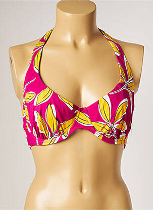 Haut de maillot de bain stretch haut soutien-gorge emboitant rose AUBADE femme