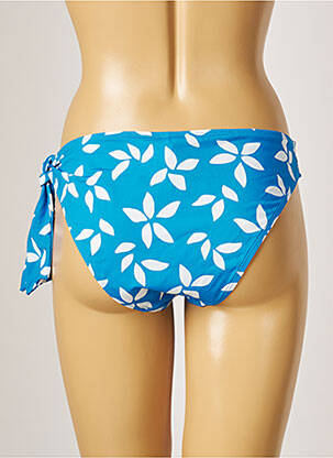 Bas de maillot de bain imprimé fleurs culotte bleu AUBADE femme