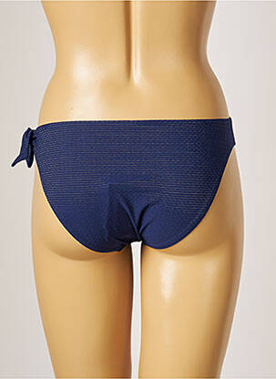 Bas de maillot de bain effet matière satinée culotte bleu SIMONE PERELE femme