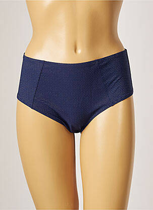 Bas de maillot de bain effet matière satinée culotte bleu SIMONE PERELE femme