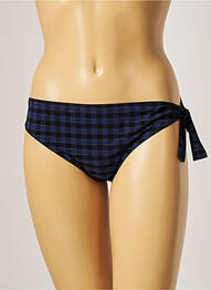 Bas de maillot de bain effet matière satinée culotte bleu SIMONE PERELE femme