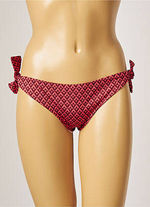Bas de maillot de bain tissage satiné bikini orange SIMONE PERELE femme