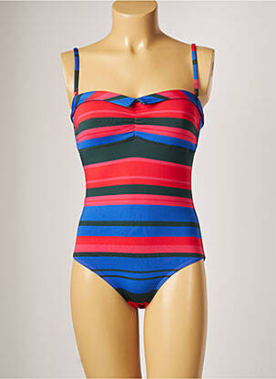 Maillot de bain 1 pièce bretelles élastiquées amovibles haut soutien-gorge moulé rouge SIMONE PERELE femme