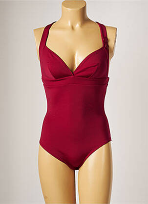 Maillot de bain 1 pièce haut soutien-gorge emboitant haut soutien-gorge emboitant rouge SIMONE PERELE femme