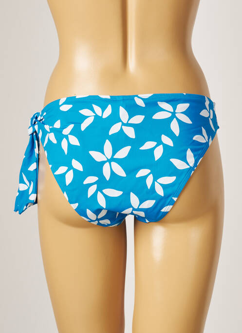 Bas de maillot de bain imprimé fleurs culotte bleu AUBADE femme