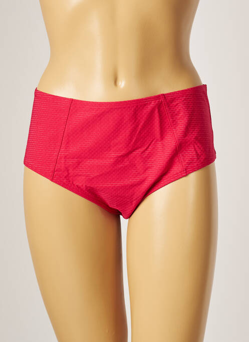 Bas de maillot de bain effet matière satinée culotte rose SIMONE PERELE femme
