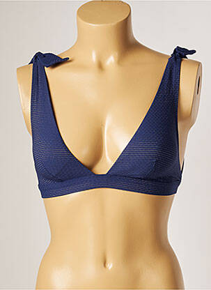 Haut de maillot de bain stretch haut soutien-gorge avec mousse de rembourrage amovible bleu SIMONE PERELE femme
