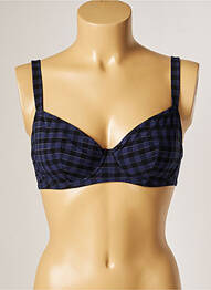 Haut de maillot de bain stretch haut soutien-gorge emboitant bleu SIMONE PERELE femme