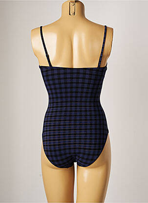 Maillot de bain 1 pièce bretelles élastiquées amovibles haut soutien-gorge moulé bleu SIMONE PERELE femme