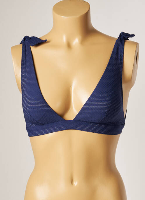 Haut de maillot de bain stretch haut soutien-gorge avec mousse de rembourrage amovible bleu SIMONE PERELE femme
