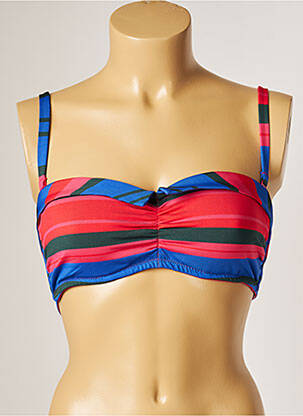 Haut de maillot de bain stretch haut bandeau rouge SIMONE PERELE femme
