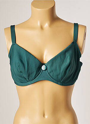 Haut de maillot de bain stretch haut soutien-gorge emboitant vert SIMONE PERELE femme