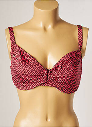 Haut de maillot de bain stretch haut soutien-gorge emboitant orange SIMONE PERELE femme