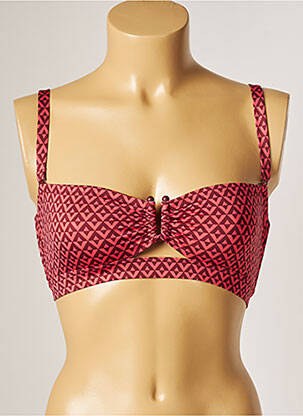 Haut de maillot de bain stretch haut soutien-gorge balconnet orange SIMONE PERELE femme