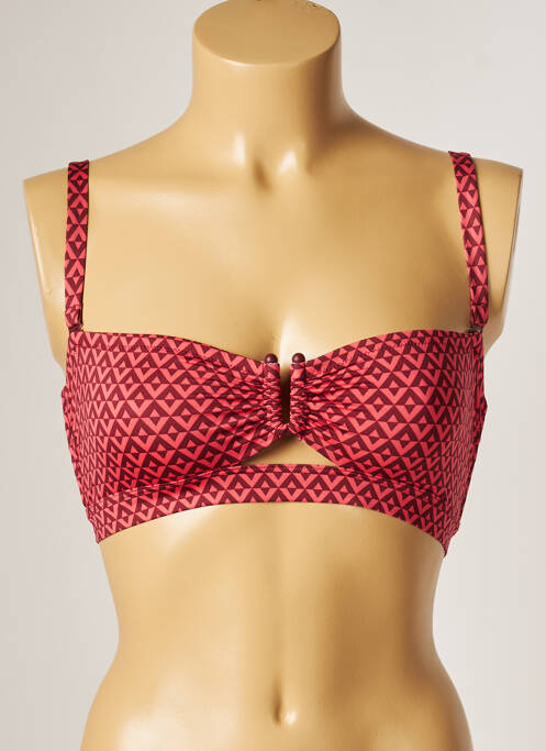 Haut de maillot de bain stretch haut soutien-gorge balconnet orange SIMONE PERELE femme