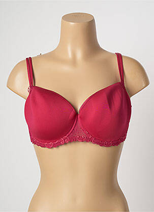 Soutien-gorge broderie haut soutien-gorge moulé rouge SIMONE PERELE femme
