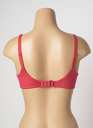 Soutien-gorge broderie haut triangles rouge FEMILET femme