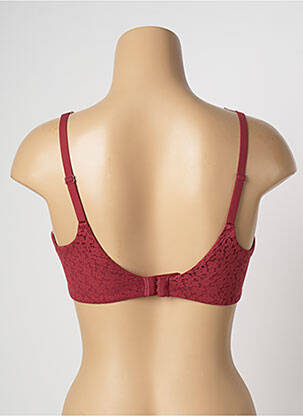 Soutien-gorge tissage dentelle haut soutien-gorge moulé rouge FEMILET femme