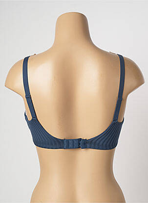 Soutien-gorge effet matière satinée haut soutien-gorge moulé bleu FEMILET femme