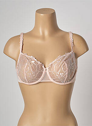 Soutien-gorge effet matière satinée haut soutien-gorge emboitant rose SIMONE PERELE femme