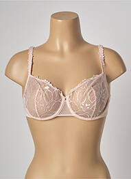 Soutien-gorge effet matière satinée haut soutien-gorge emboitant rose SIMONE PERELE femme
