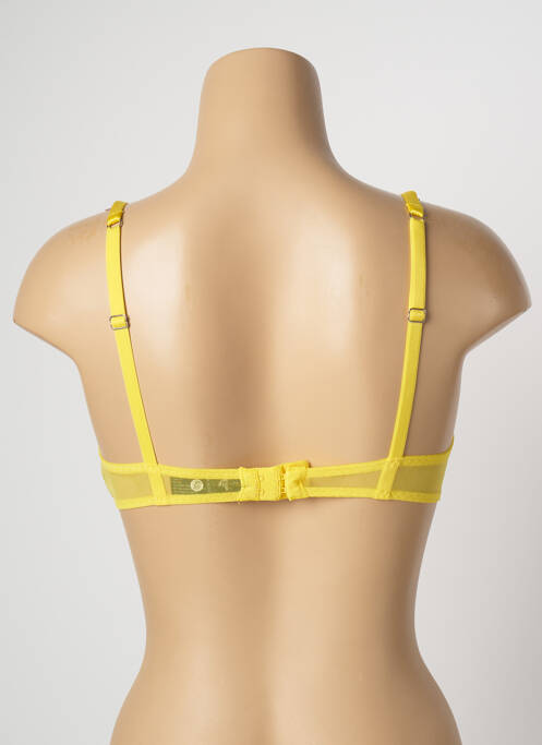 Soutien-gorge effet matière satinée haut soutien-gorge emboitant jaune IMPLICITE femme