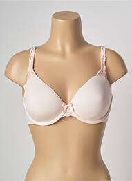 Soutien-gorge effet matière satinée haut soutien-gorge moulé rose SIMONE PERELE femme