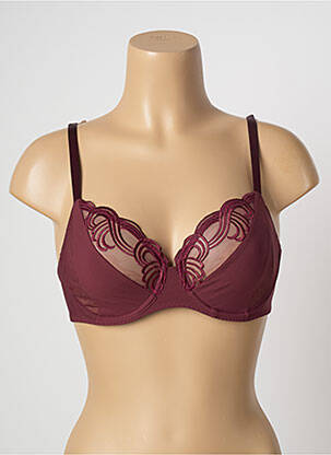 Soutien-gorge broderie rouge SIMONE PERELE femme