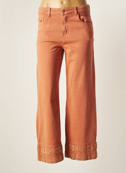 Pantalon 7/8 orange NEKANE pour femme