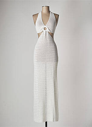 Robe de plage sans manche blanc MON PETIT BIKINI femme
