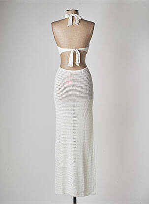 Robe de plage sans manche blanc MON PETIT BIKINI femme