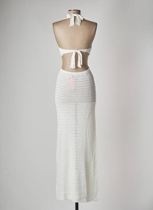 Robe de plage blanc MON PETIT BIKINI pour femme