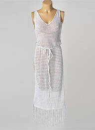 Robe de plage coupe cintrée blanc MON PETIT BIKINI femme