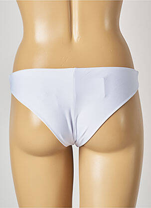 Bas de maillot de bain tissage satiné culotte blanc MON PETIT BIKINI femme